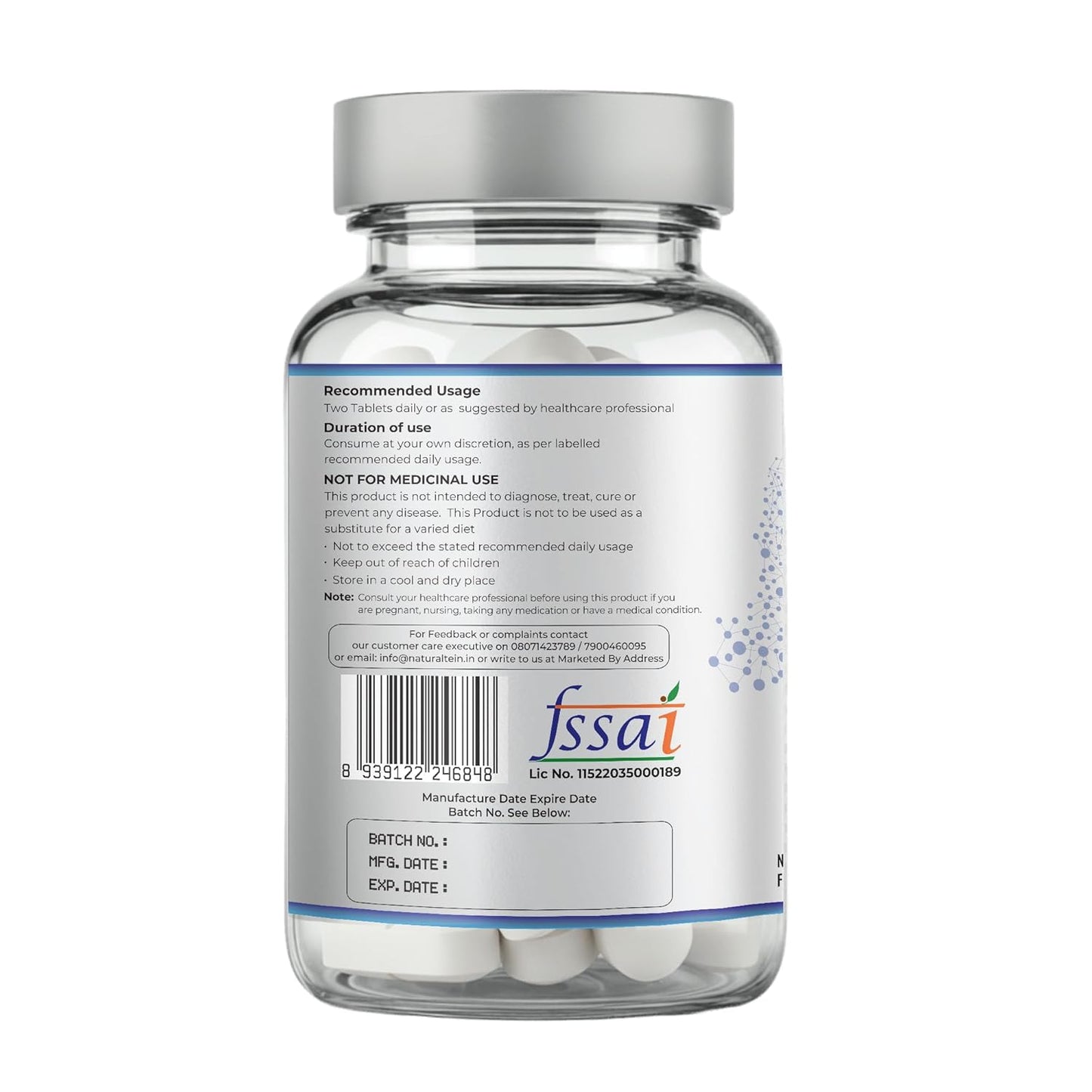 NATURALTEIN Calcium Citrate with Vitamin D3 & K2 MK-7 | High Absorption Bone & Joint Support | Helps Calcium Utilization, Muscle Strength & Immunity | Vegan, Non-GMO | 30 Tablets