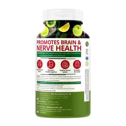 NatureLife Nutrition Plant Based Vitamin B12-60 Caps
