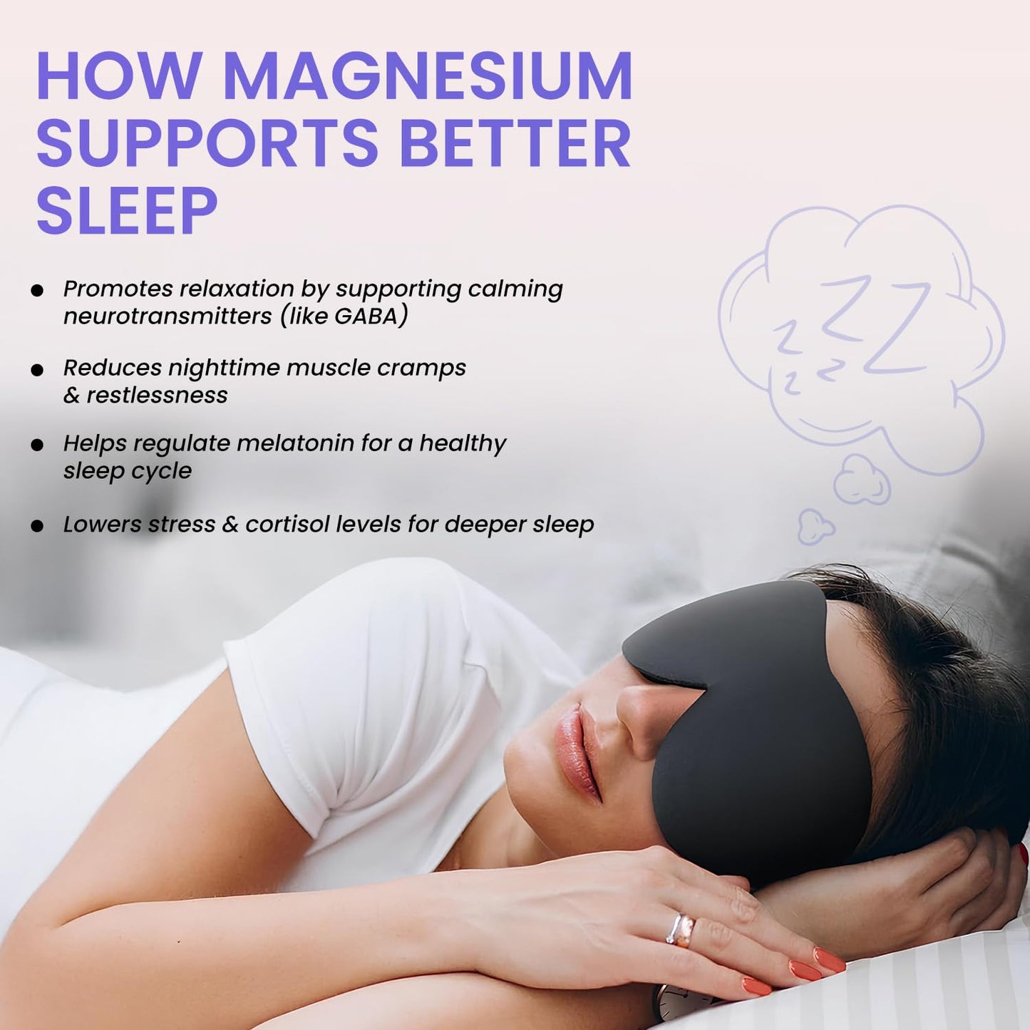 Herbalmax Magnesium Glycinate Supplement 2000mg Per Serving â€“ 30 Veg Tablets | High Absorption Magnesium | Supports Muscle Relaxation, Sleep & Stress Relief | Daily Wellness Support