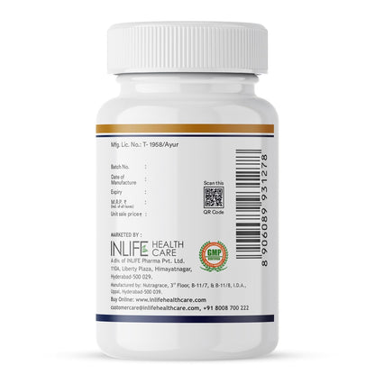 INLIFE Fish Oil Omega 3 Capsule 1000mg | Double Strength | Supplement for Heart, Brain and Joint Health for Men Women | EPA:DHA - 360:240-60 Liquid Filled Capsules