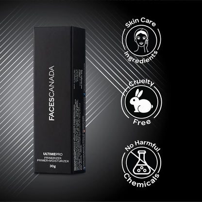 FACES CANADA Ultime Pro Primerizer Primer + Moisturizer, 30 g | Skin Perfecting & Hydrating Face Primer | Flawless Look | Minimizes Pores & Fine Lines | Shea Butter, Vitamin E, Antioxidants Enriched