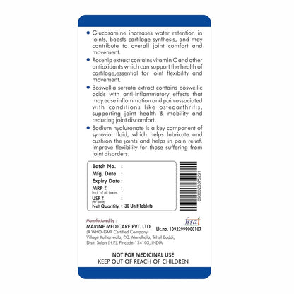 Fytika Flexi Move - 30 Tablets | Joint Support Supplement, Glucosamine, Rosehip, Boswellia Serrata, Supports Bone, Joint, Cartilage Health, For Men, Women