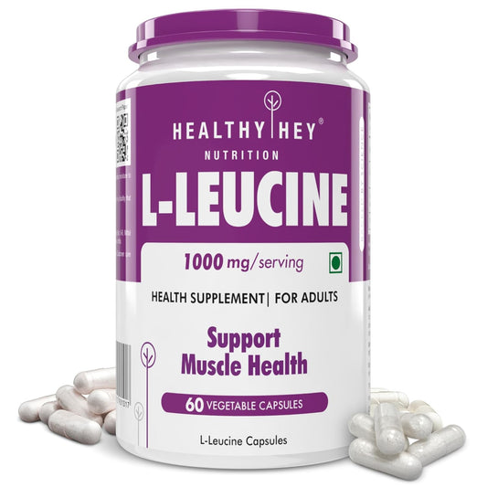 HealthyHey Nutrition L-Leucine 60 Capsules