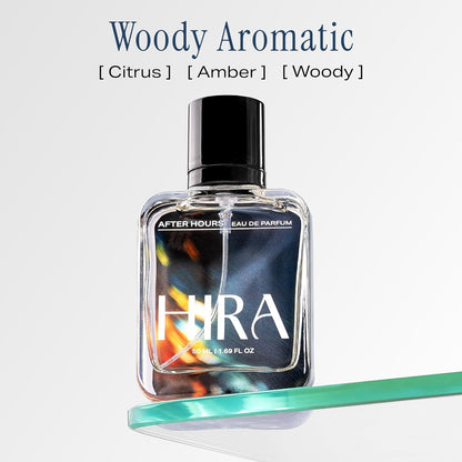 HIRA After Hours Perfume for Men | Perfume for Men Long Lasting Smell | Best Men Perfume with Fresh & Woody Notes | Bold Night-Out & Date Fragrance | 50ml Eau De Parfum for Men