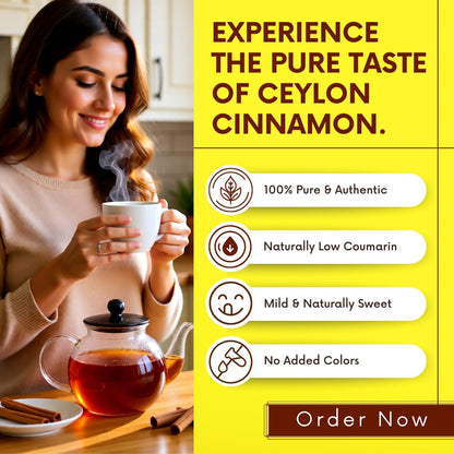 Bliss of Earth 400gm Ceylon Cinnamon (Dalchini) 5" Cut Sticks True Cinnamon Raw From Sri Lanka Original