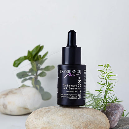 Glutone 2% Salicylic Acid Serum for oily & acne-prone skin | Reduces Excessive oil and blackheads | Gently exfoliates & Unclogs Pores | Smoothens the Skin | 30 ml
