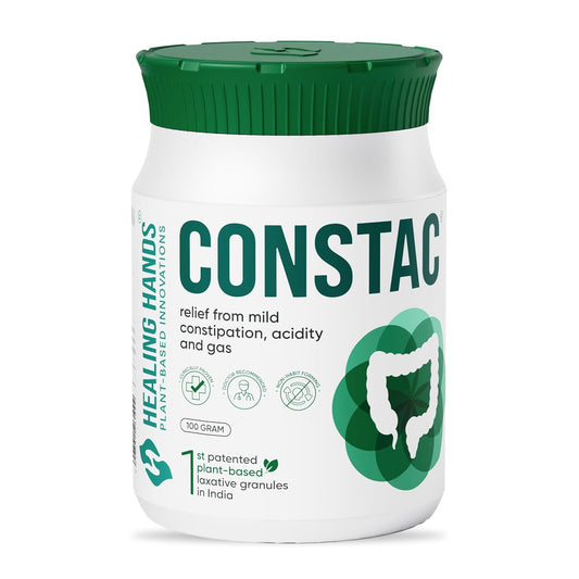 Healing Hands Constac for Relief in Mild Constipation - Mild, Safe, Clinically Proven Ayurvedic Granules 100g