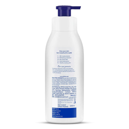 NIVEA Aloe Hydration Body Lotion, 400ml | 72H Moisturization | With Deep Moisture Serum & 100% Natural Aloe Vera Extracts | All Skin Types