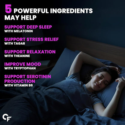 Carbamide Forte Melatonin 10 mg sleep Gummies - with TAGARA, L Tryptophan & Vitamin B6 | Sleep Supplements â€“ 60 Veg Gummies