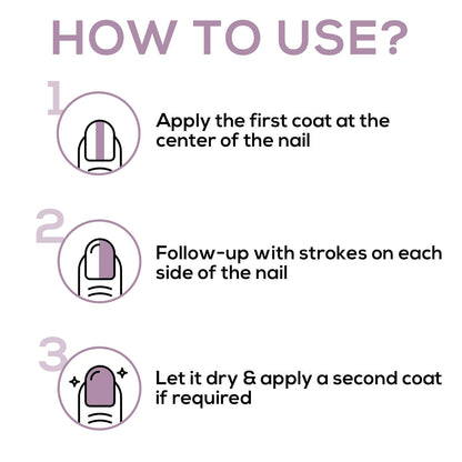 RENEE Hyper Gel Nail Paint - Lavender Mist| Quick Drying| Long Lasting| Chip resisting Formula with High Shine & Full Coverage| One Stroke Application| Acetone & Paraben Free| 10 Ml Each