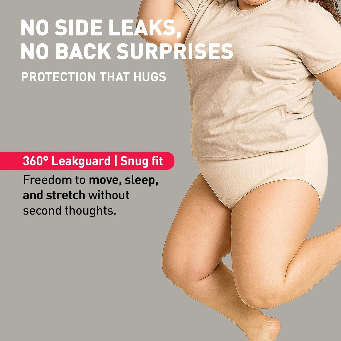 Sirona Disposable Period Panty for Girls | XL-XXL (44-52 Inch) | Pack of 10 | 360Â° Coverage for Stress Free Periods | Leakage Protection for Heavy Flow | Rash Free | Super Absorbent with Comfortable Fit