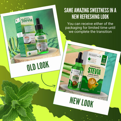 Bliss of Earth Stevia Liquid Drops Sugar free Zero Calorie Diabetic and Keto Friendly Sugar Substitute Glycerin Free 99.8% REB Glass Bottle Pack 30ml