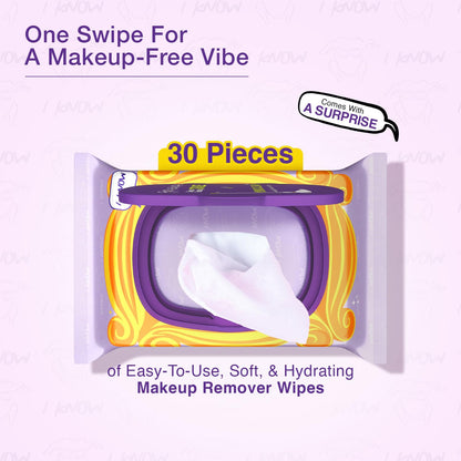 Swiss Beauty Craze Monica Clean Makeup Remover Wipes | Clean & Fresh | Zero Makeup Residue | Soft & Hydrating | 30 Pieces | Easy To Use