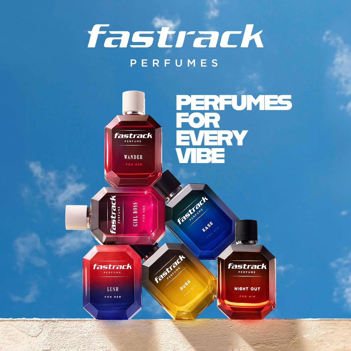 Fastrack Perfume Ease |Scent for Men| 100 ml EDP |Long lasting Smell |Aqua Fragrance| Crafted by European experts|Best gift for Man