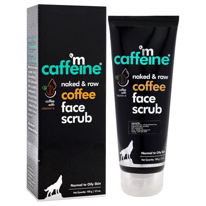 mCaffeine Coffee Tan Removal Face Scrub (100gm) | Exfoliate Scrub | Blackhead Remover, Whitehead Remover, Dead Skin Remover, Detan Pack | Caffeine & Walnut Scrub for Face | Face Scrub For Women & Men