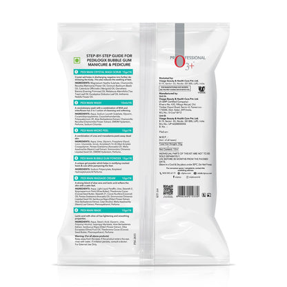 O3+ Pedilogix Bubblegum Manicure Pedicure Kit for Hand and Feet Lightening, Softening and Massage (1 Pc, 65 g)