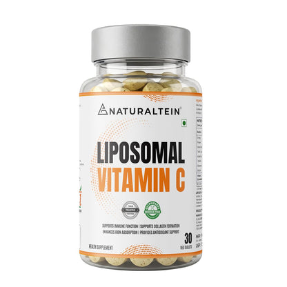 Naturaltein Liposomal Vitamin C | 5X Enhanced Absorption | Antioxidant Supporting Immune Function, Skin Repair, Collagen Synthesis & Oxidative Stress Defense | 30 Capsules