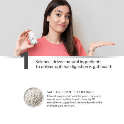 S. Boulardii Care â€“ Saccharomyces Boulardii Probiotic Supplement | 10 Billion CFU | Probiotics Supplement for Gut Health, Intestinal Lining & Microbial Balance | 60 caps (60 doses)