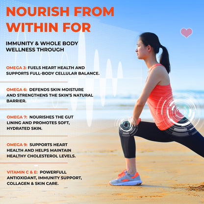 The Body Reserve Himalayan Sea Buckthorn Juice 500ml | Cold Pressed Seabuckthorn Berry Pulp Concentrate | Natural Vitamin C | Omega 3-6-7-9 | Antioxidant-Rich Gut Health Juice for Skin Glow, Heart & Immunity Support