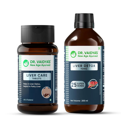 Dr. Vaidyaâ€™s Ayurvedic Liver Care Combo | Manages Fatty Liver, Enhances Detox & Supports Liver Regeneration | With Kutki, Giloy & Bhumyamalaki