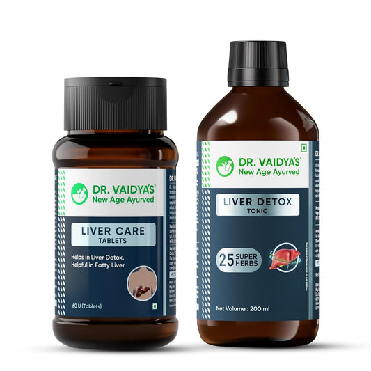 Dr. Vaidyaâ€™s Ayurvedic Liver Care Combo | Manages Fatty Liver, Enhances Detox & Supports Liver Regeneration | With Kutki, Giloy & Bhumyamalaki