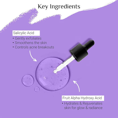 Glutone 2% Salicylic Acid Serum for oily & acne-prone skin | Reduces Excessive oil and blackheads | Gently exfoliates & Unclogs Pores | Smoothens the Skin | 30 ml