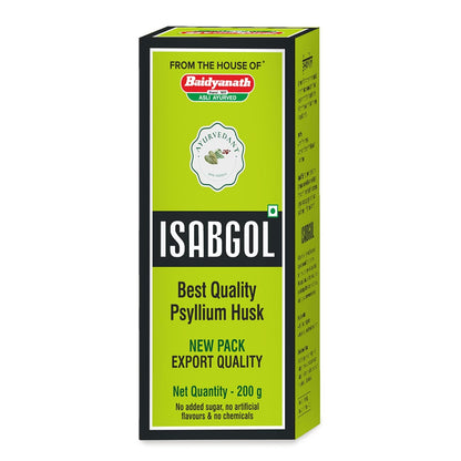 Baidyanath Ayurvedant Isabgol/Psyllium Husk Powder - 200 Gm | Effectively Relieves Constipation | Fibre Supplement For Digestion