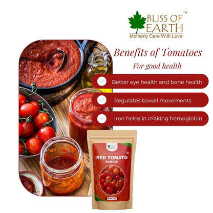 Bliss of Earth 500Gm Red Tomato Powder natural Spray Dried