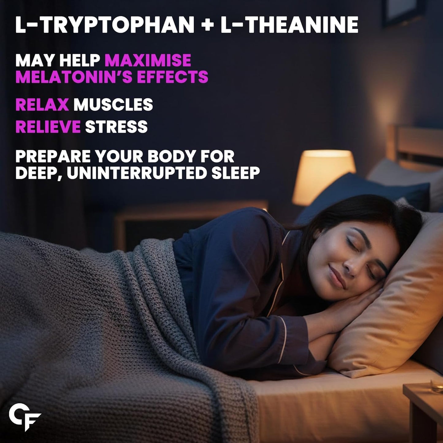 Carbamide Forte Melatonin 10 mg sleep Gummies - with TAGARA, L Tryptophan & Vitamin B6 | Sleep Supplements â€“ 60 Veg Gummies