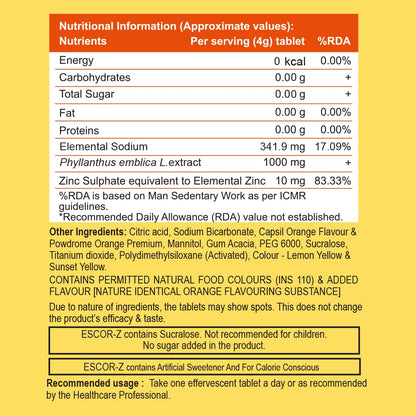 Orange_Escor-Z, 20 Tablets