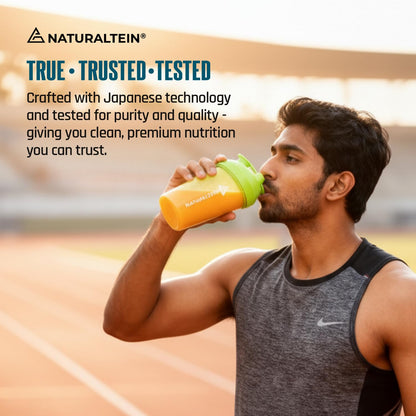 NATURALTEIN Pure Marine Collagen Supplement, 300g | Hydrolyzed Collagen Powder and Amino Acids | Supports Healthy Skin, Hair, Nails, Bone & Joint | Flavour: Orange