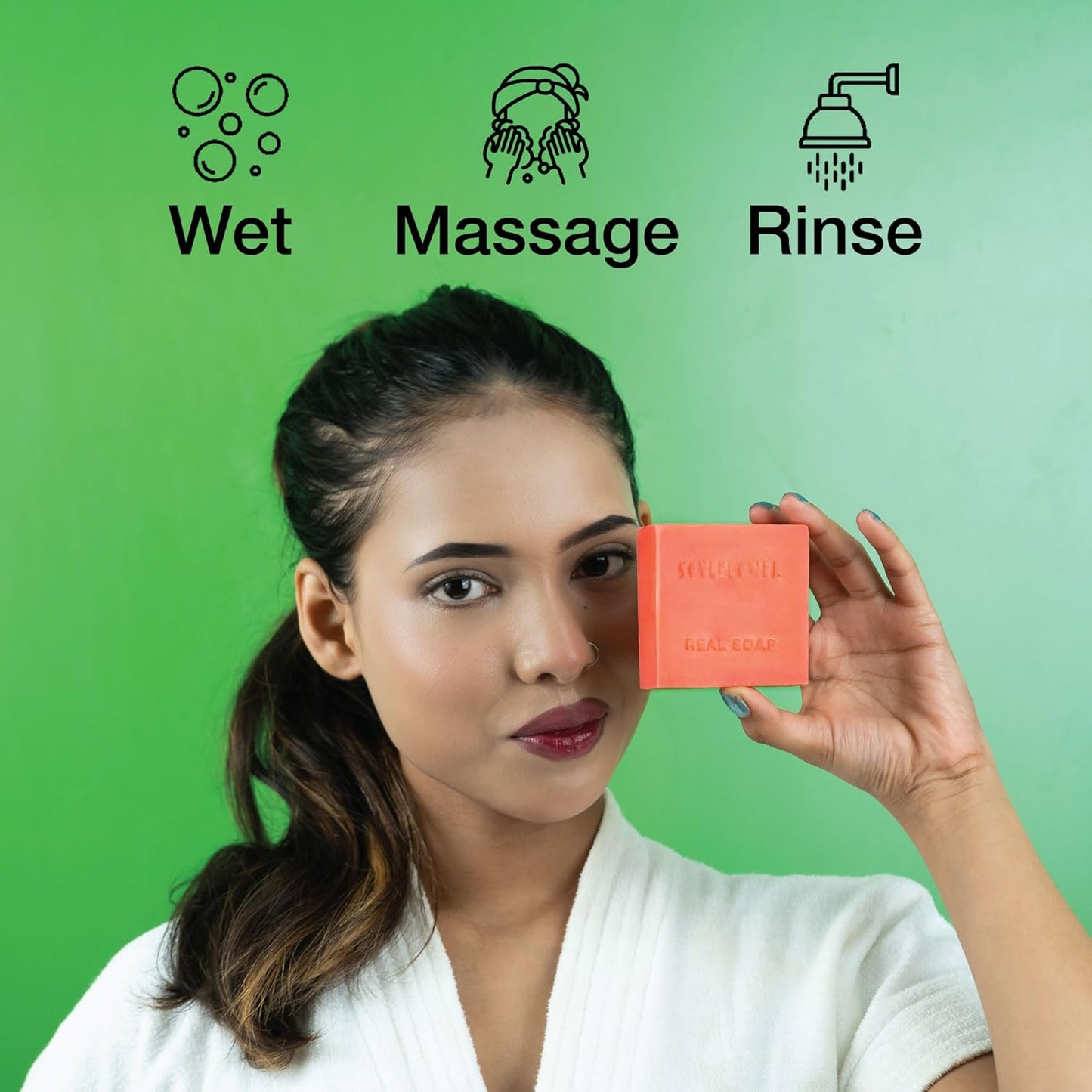 Soulflower Tomato Soap, Tan Removal from Every Ghar, Cleansing, Moisturizer, Magic Wash for Face, Body with Watermelon, Beetroot, Vitamin E | 100% Natural, Handmade for All Skin Types, 100g