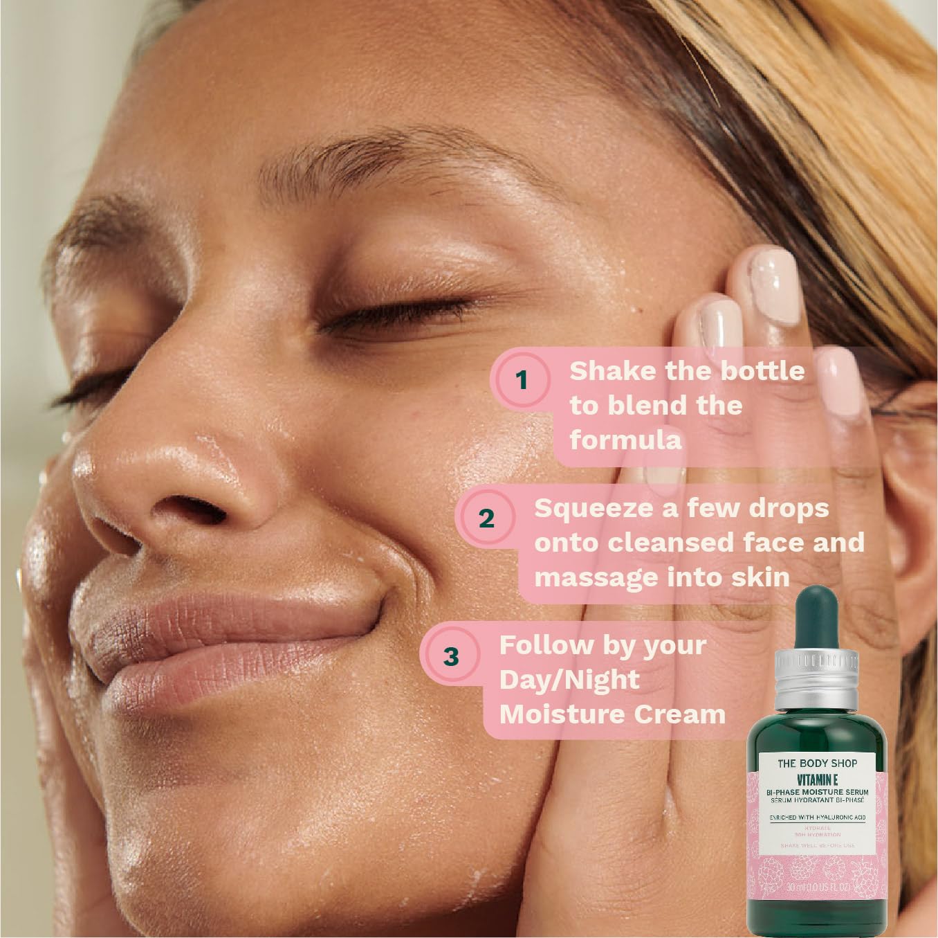 The Body Shop Vitamin E Bi-Phrase Serum - Hydration - 1 Fl Oz