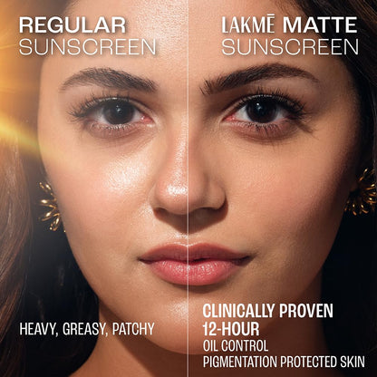 Lakme SPF 50 PA++++ Sunscreen Lotion for Bright Skin | In Vivo Tested | UVA UVB Blue Light Protection | Waterlight| No White Cast | Niacinamide| For All Skin Types | 100 ml
