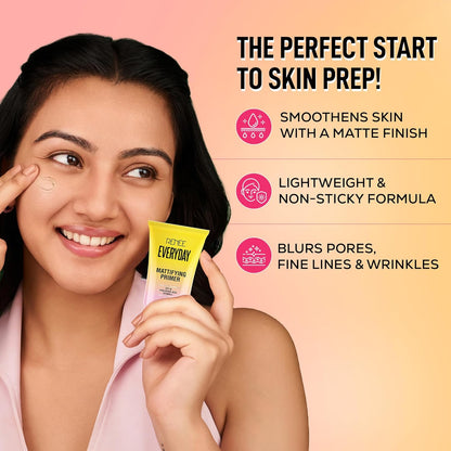 RENEE Everyday Primer, Blurs Fine Lines, Wrinkles & Pores, Smoothen Skin Texture, Lightweight & Non-Sticky, Long Lasting Formula with Matte Finish, Cruelty-Free Skincare Infused Makeup, 30 Ml