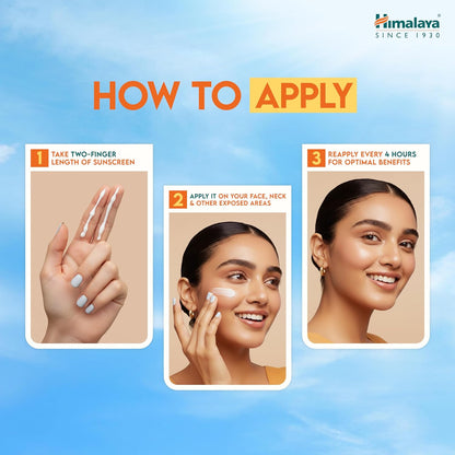 Himalaya Sun Protect+ Ultra Light Sunscreen | Light tint Cream| 90% Natural Origin Ingredients | In vivo tested SPF 50 PA++++ | Dermatologically tested for all skin types | No white cast | Make up friendly | Sweat Resistant | 50g