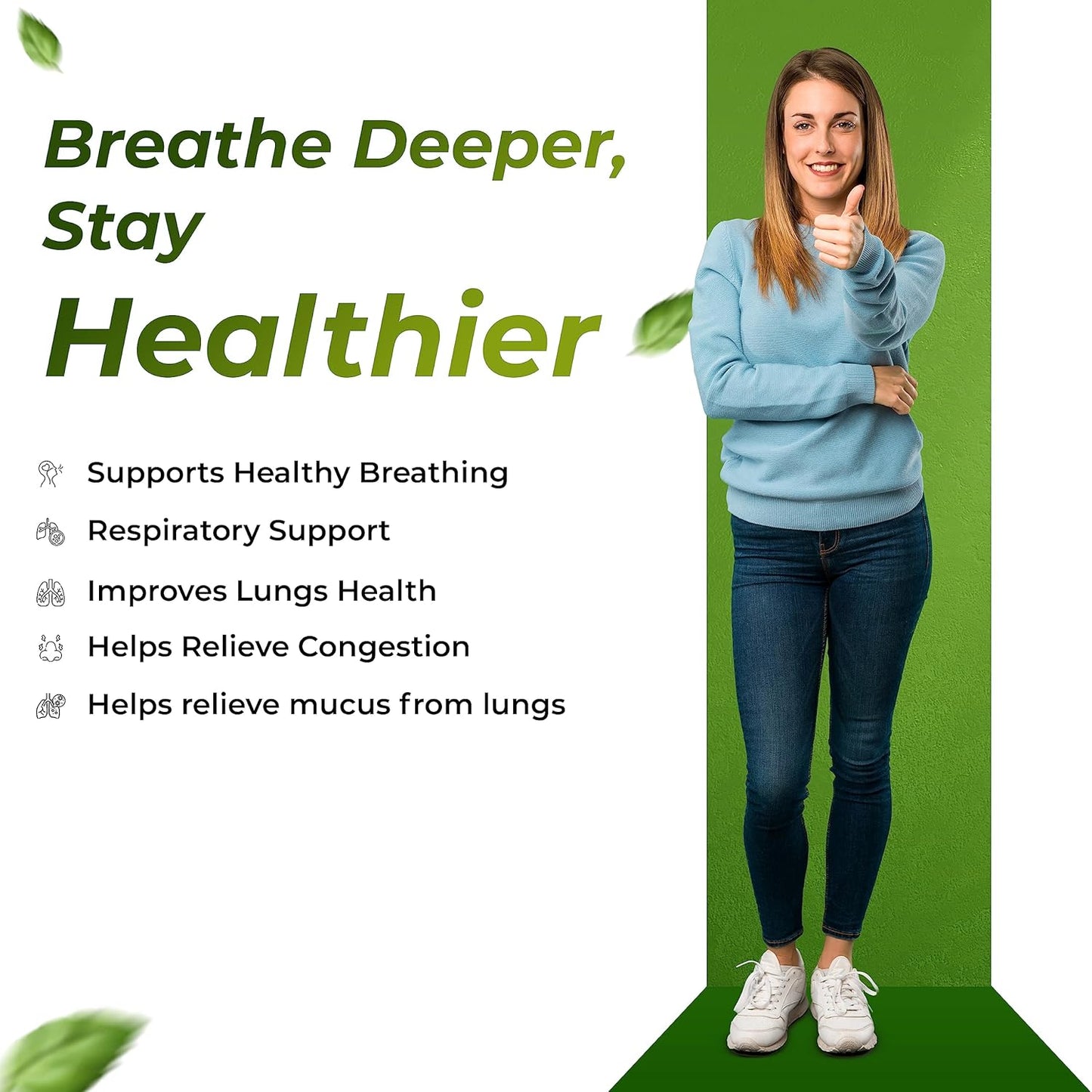 HEALTH VEDA ORGANICS PRIVATE LIMITED Lung Detox With Vitamin C & Grape Seed Extract | 60 Veg Capsules | Supports Healthy Breathing | For Detoxification Of Lungs & Immunity | For Both Men & Women