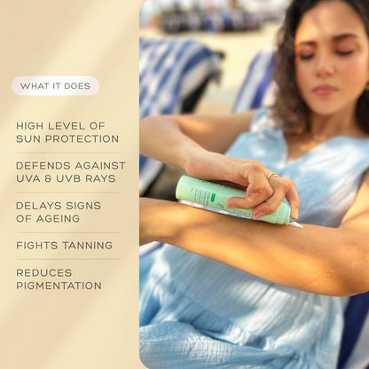 Orimii 100% Pure Mineral Fluid Sunscreen SPF 50| Super Lightweight, Zero White Cast & Blends Easily on Skin | With Zinc Oxide & Hyaluronic Acid | Fragrance Free, Non Comedogenic & Pregnancy Safe 50ml