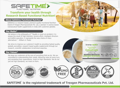 NATIVE COW COLOSTRUM, PURE with 70% Total Protien, 40% Immunoglobulins, 1% Lactoferrin, Leaky Gut, Immunity, Gut Health (100 gm powder) (Pack of 1)