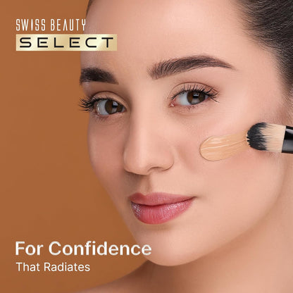 Swiss Beauty Select Super Radiant Hydrating Skin Tint | With Hyaluronic acid | Provides Natural, Dewy Glow | Shade- Creamy Glow, 30gm