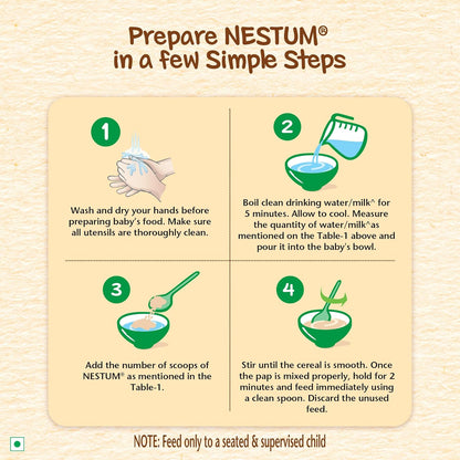 Nestum Baby Cereal â€“ From 6 to 24 Months, Rice, 300g/325g, Bag-in-Box Pack (weight may vary)