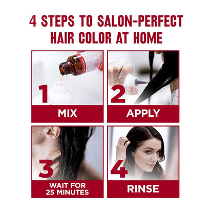 Revlon Color Silk Hair Color (3D Color Gel Technology) with Keratin, Dark Brown 3N (40 ML+40 ML +11.8 ML)