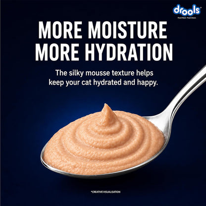 Drools Adult Cat Wet Mousse 80g Pack of 5, 400g | Ocean Fish Flavour | Rich in Protein, Hydrating & Easy to Digest | No Artificial Flavours | with Essential Vitamins & Antioxidants