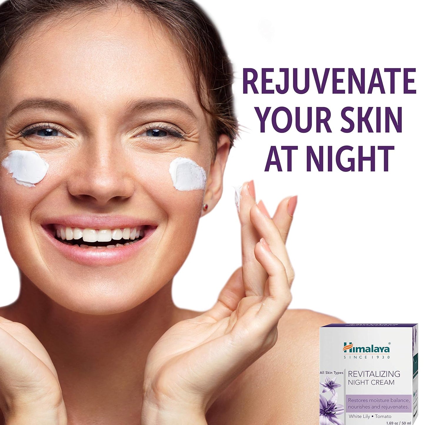 Himalaya Herbals Revitalizing Night Cream, 50g