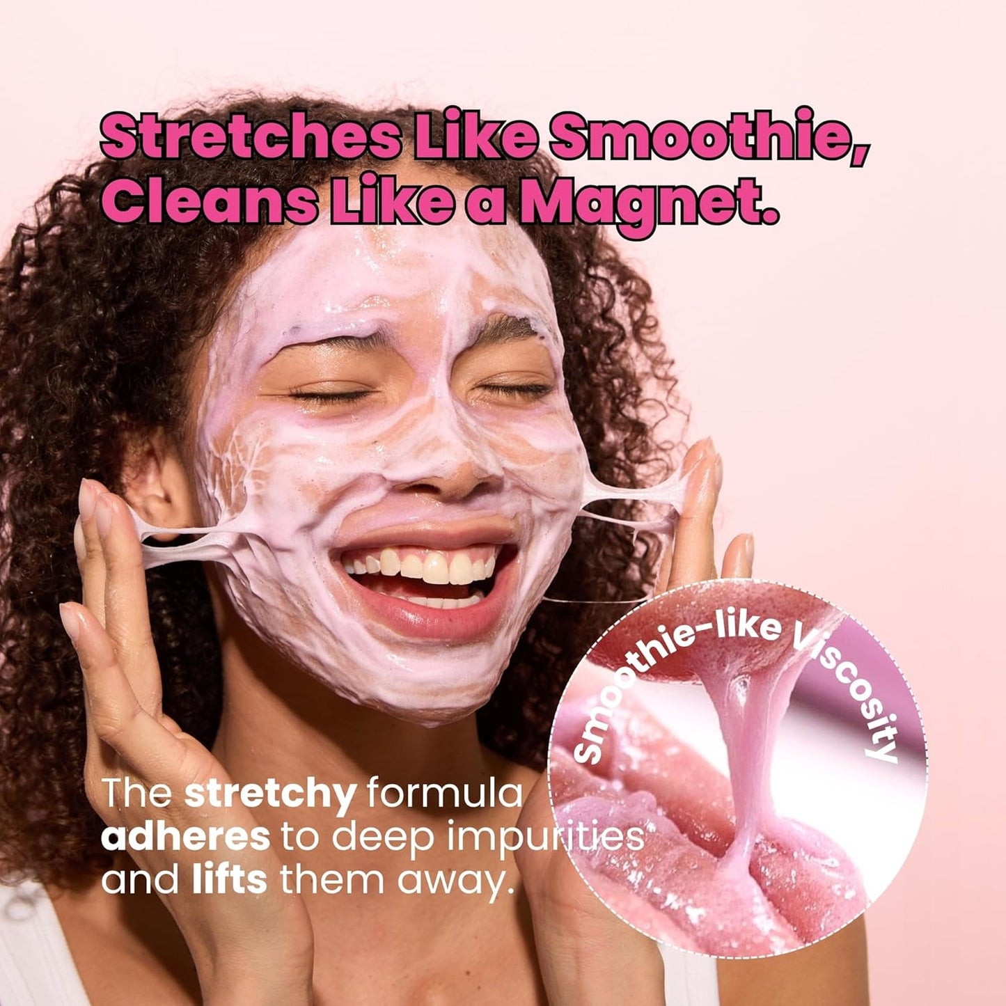 4-in-1 Konjac Jelly Face Cleanser â€“ Gentle Daily Exfoliating, Deep Cleansing, Pore Care & Makeup Removal | Berry Smoothie Texture with Raspberry & Vitamin B+C+E Complex | Dermatologist-Tested - 130 ML