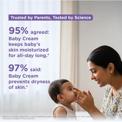 Himalaya Gentle Baby Cream 100ml | No.1 Doctor-Prescribed Brand | Nourishes & Extra Soft Skin | pH 5.5 Formulation | Safe for Newborns