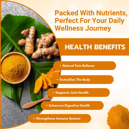 Bliss of Earth Lakadong Turmeric Powder From Meghalaya, Organic Haldi Powder, High Curcumin Turmeric Powder, 500gm