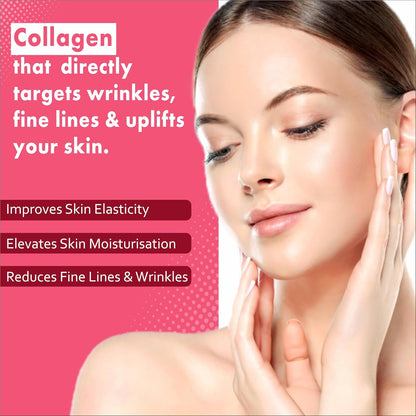 Plant Based Collagen- Anti-Aging Supplements For Women,Natural,Youthful Glow,Wrinkle-Free Skin,Promotes Skin Regeneration,Improves Skin Elasticity,Silica&Hyaluronic Acid-60 Capsules