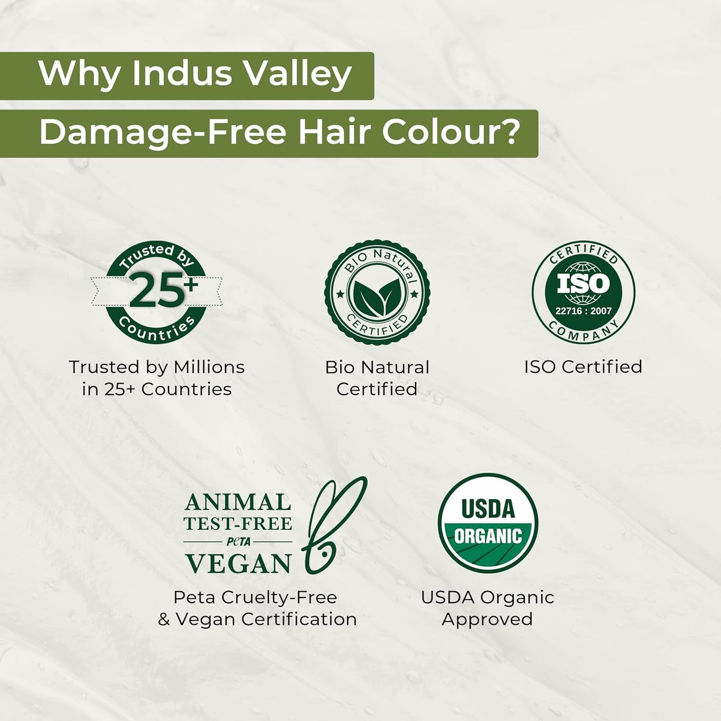 INDUS VALLEY Damage Free Natural Gel Hair Colour for Women | Ammonia & PPD Free Organic Hair Colour with 100% Grey Coverage, Long Lasting Hair Color Trial Pack (Black, 65 ml)
