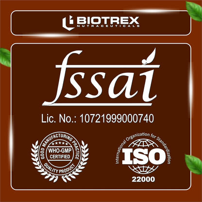 Biotrex Nutraceuticals Astragalus 500mg Supplement | Heart & Kidney Health | Immunity Booster & Adaptogen | Antioxidant | Enhances Strength & Atheletic Performance | 60 Veg Capsules